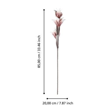 Eglo - Artificial flower 85 cm red