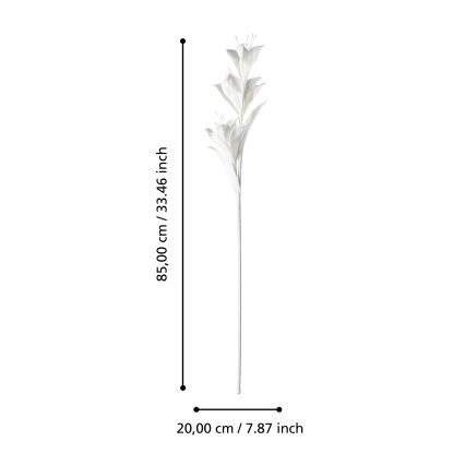 Eglo - Artificial flower 85 cm white