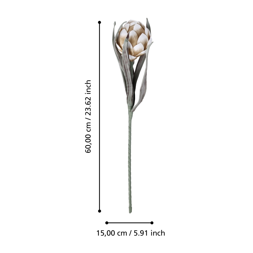 Eglo - Artificial flower 60 cm beige