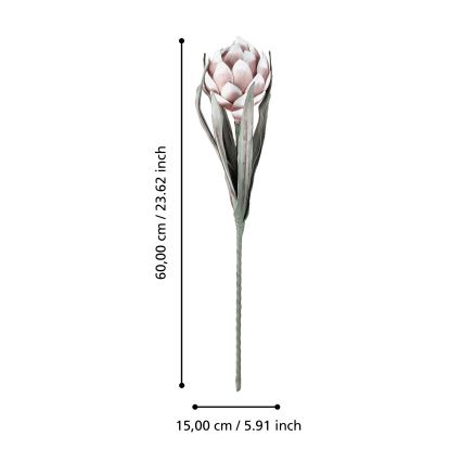 Eglo - Artificial flower 60 cm pink