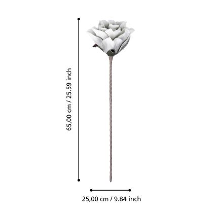 Eglo - Artificial flower 65 cm white