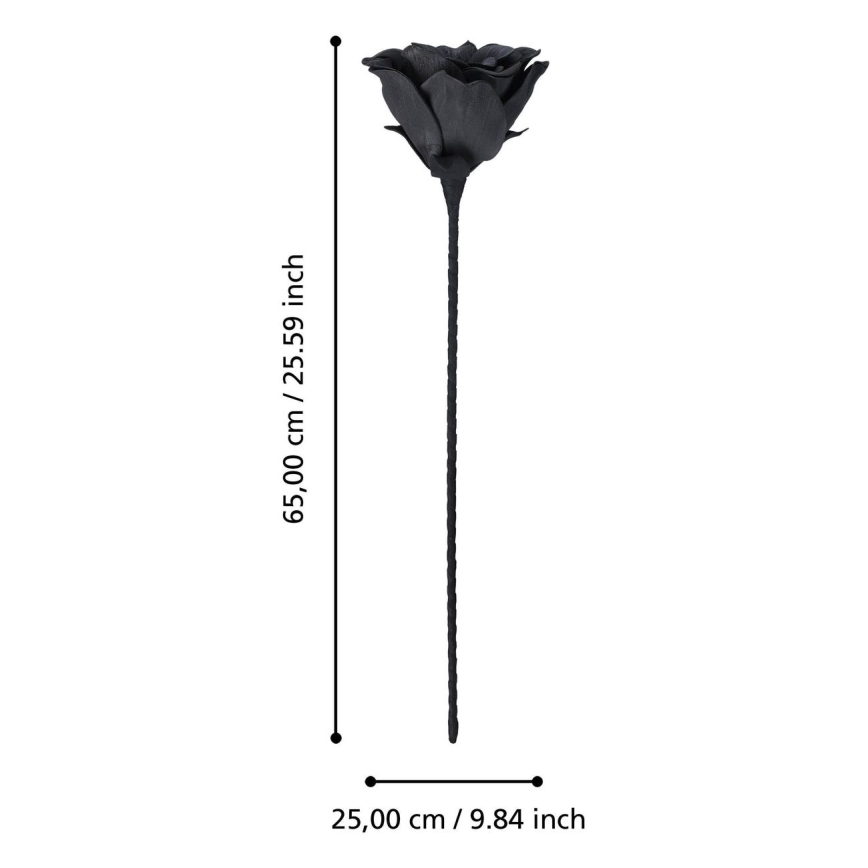 Eglo - Artificial flower 65 cm black