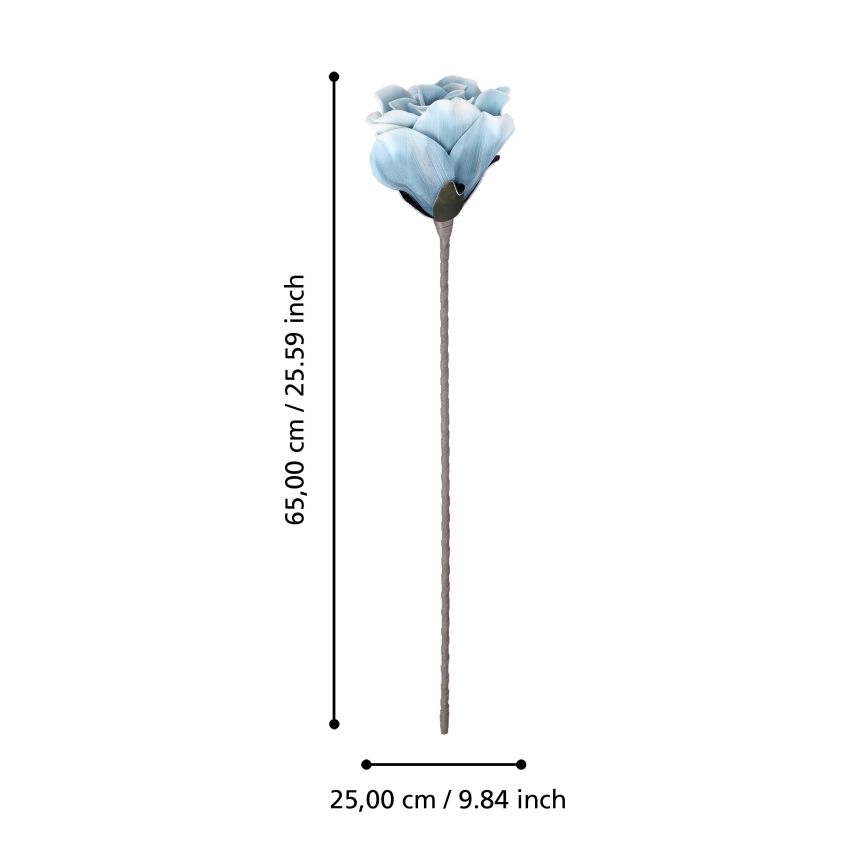 Eglo - Artificial flower 65 cm blue