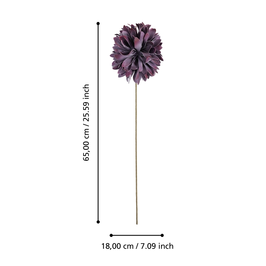 Eglo - Artificial flower 65 cm purple
