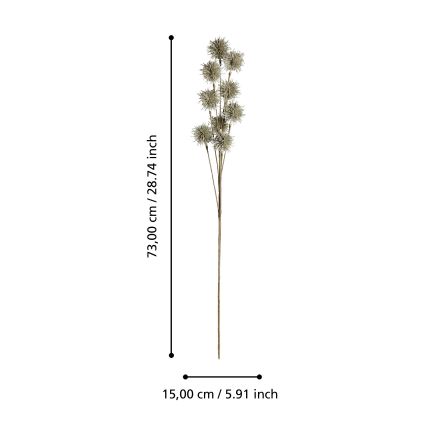 Eglo - Artificial flower 73 cm gold