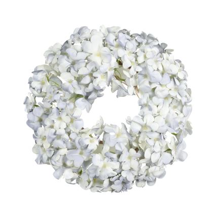 Eglo - Artificial flower wreath d. 35 cm blue