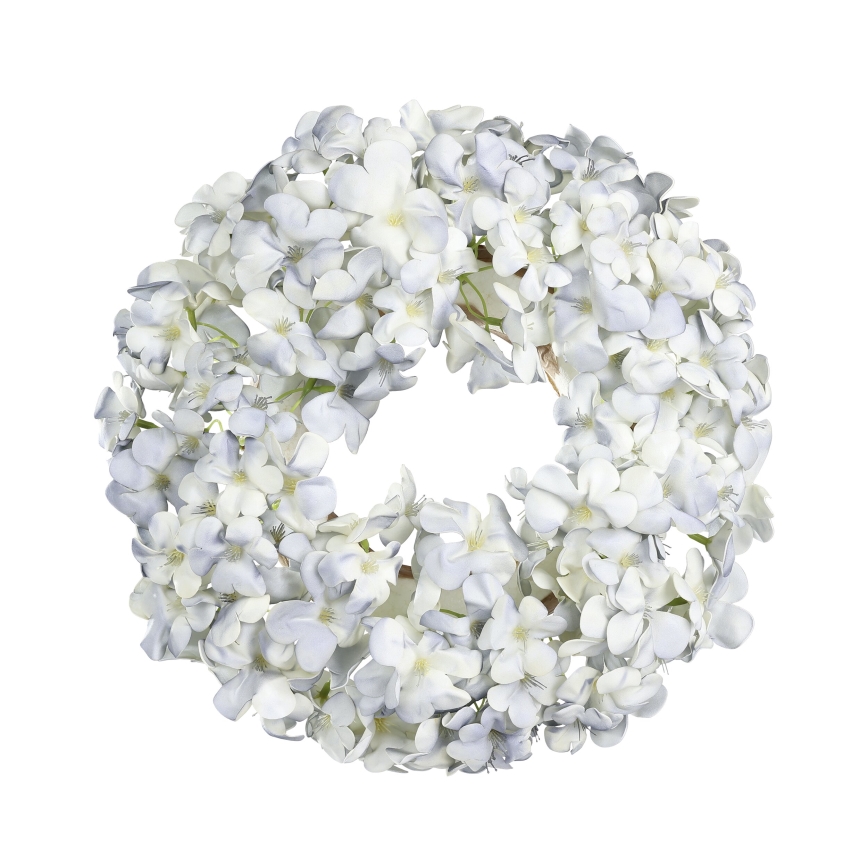 Eglo - Artificial flower wreath d. 35 cm blue