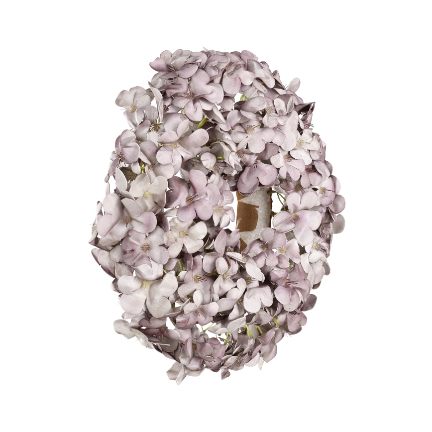 Eglo - Artificial flower wreath d. 35 cm purple