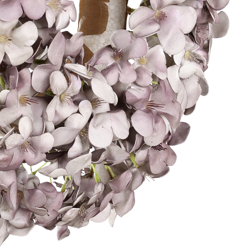 Eglo - Artificial flower wreath d. 35 cm purple