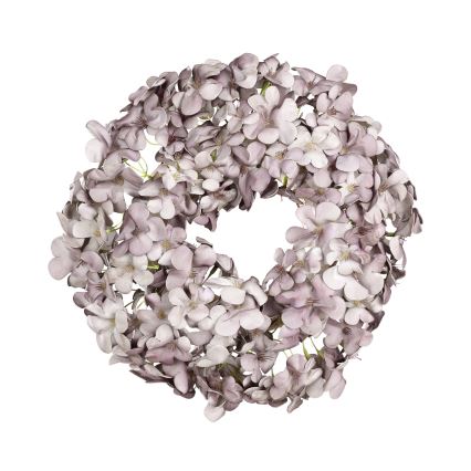 Eglo - Artificial flower wreath d. 35 cm purple