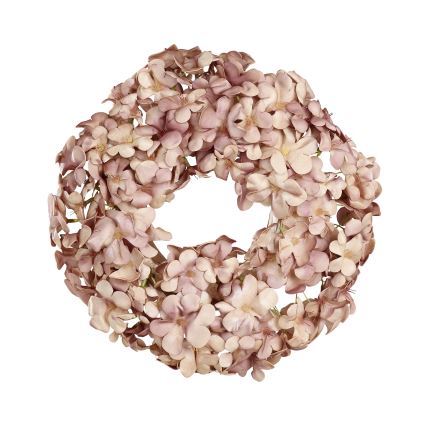 Eglo - Artificial flower wreath d. 35 cm pink