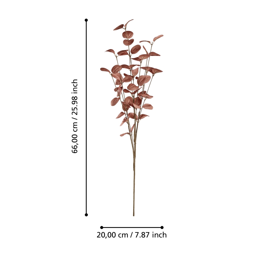 Eglo - Artificial flower 66 cm red