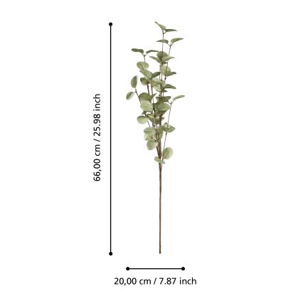Eglo - Artificial flower 66 cm green