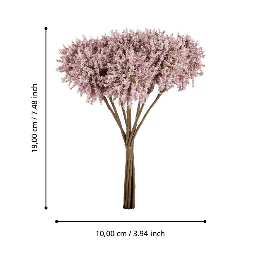 Eglo - Artificial flower 19 cm pink