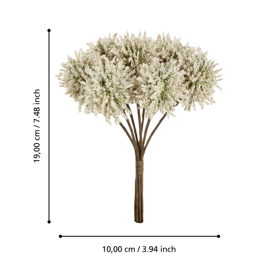 Eglo - Artificial flower 19 cm yellow