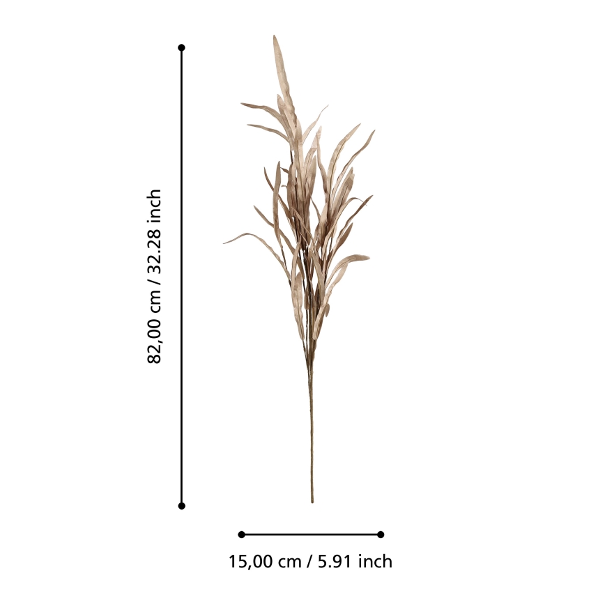 Eglo - Artificial flower 82 cm brown