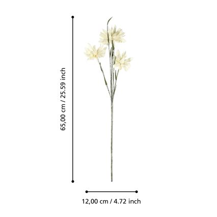 Eglo - Artificial flower 65 cm yellow