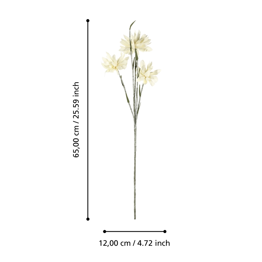 Eglo - Artificial flower 65 cm yellow