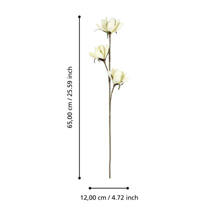 Eglo - Artificial flower 65 cm yellow