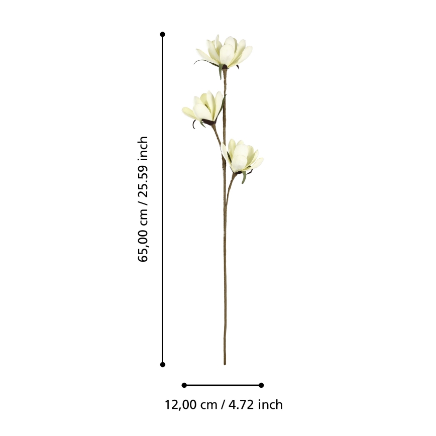 Eglo - Artificial flower 65 cm yellow