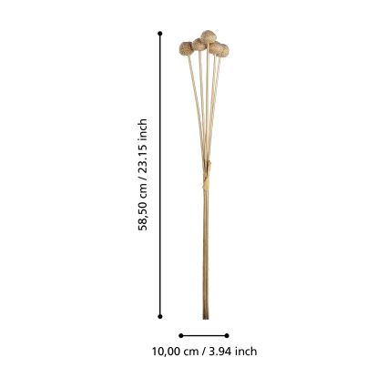 Eglo - Artificial flower 58,5 cm gold