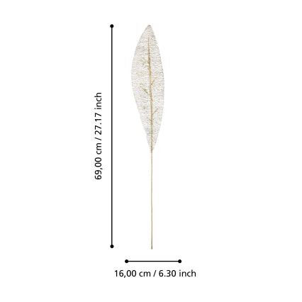 Eglo - Artificial flower 69 cm silver