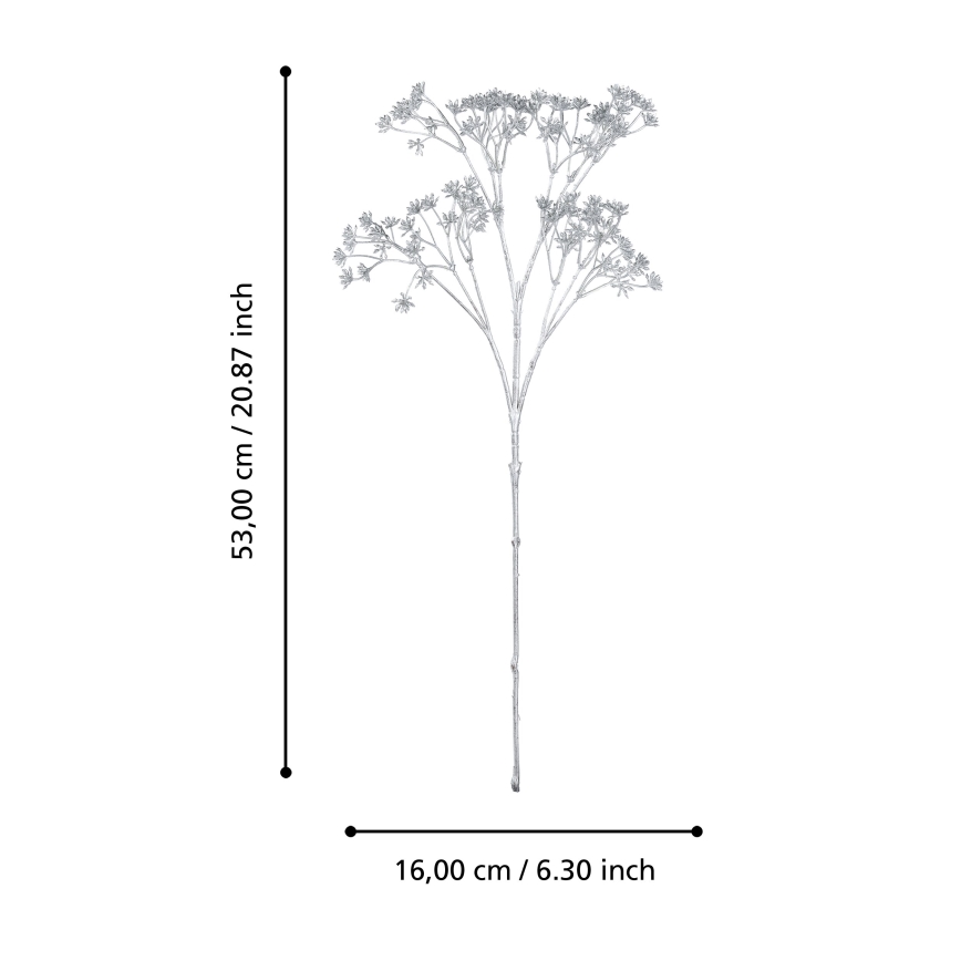 Eglo - Artificial flower 53 cm silver