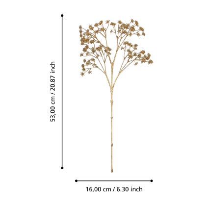 Eglo - Artificial flower 53 cm gold