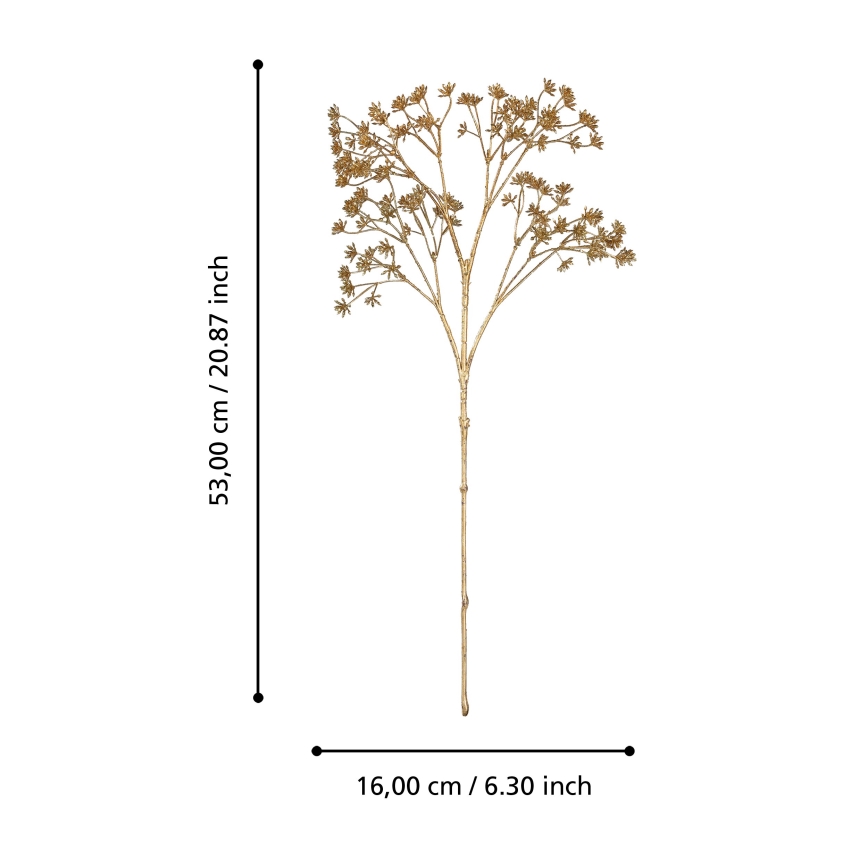 Eglo - Artificial flower 53 cm gold