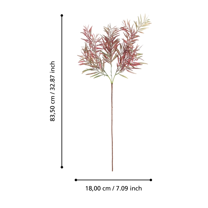 Eglo - Artificial flower 83,5 cm red