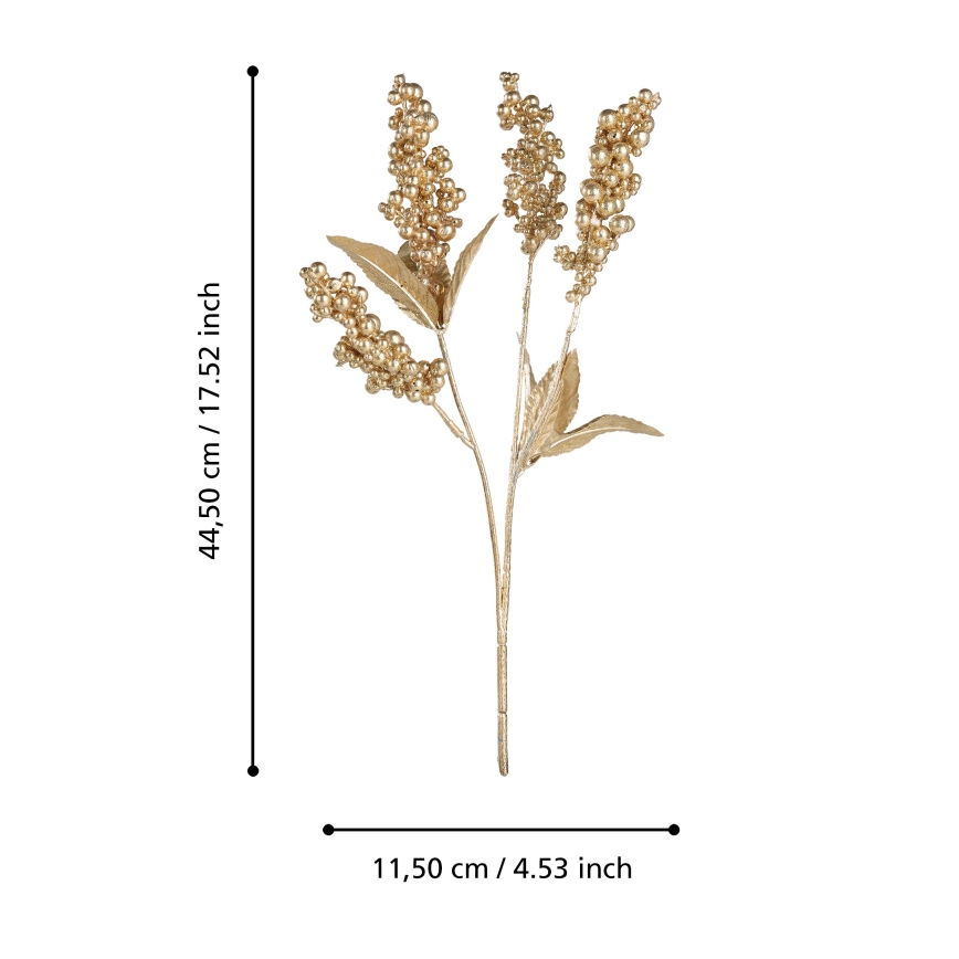 Eglo - Artificial flower 44,5 cm gold