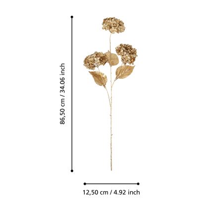 Eglo - Artificial flower  86,5 cm gold
