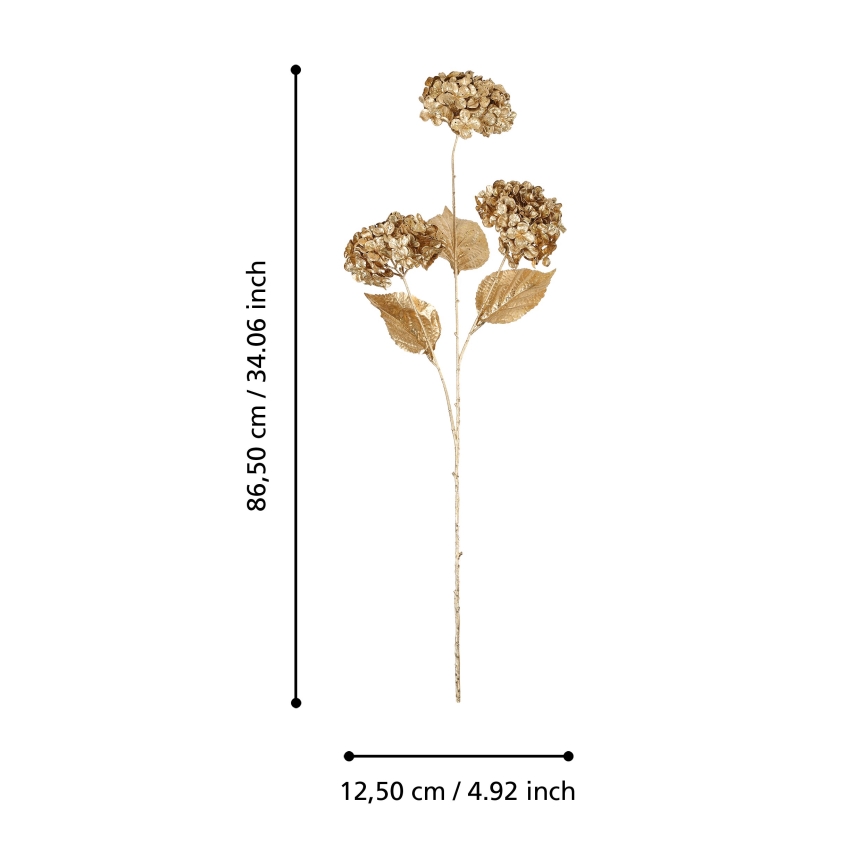 Eglo - Artificial flower  86,5 cm gold