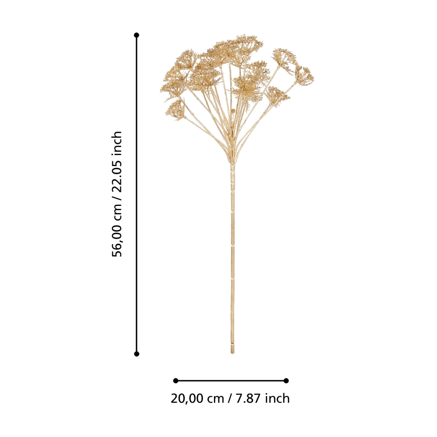 Eglo - Artificial flower 56 cm gold