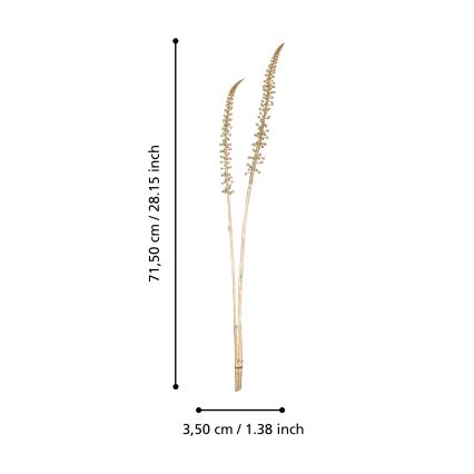 Eglo - Artificial flower 71,5 cm gold