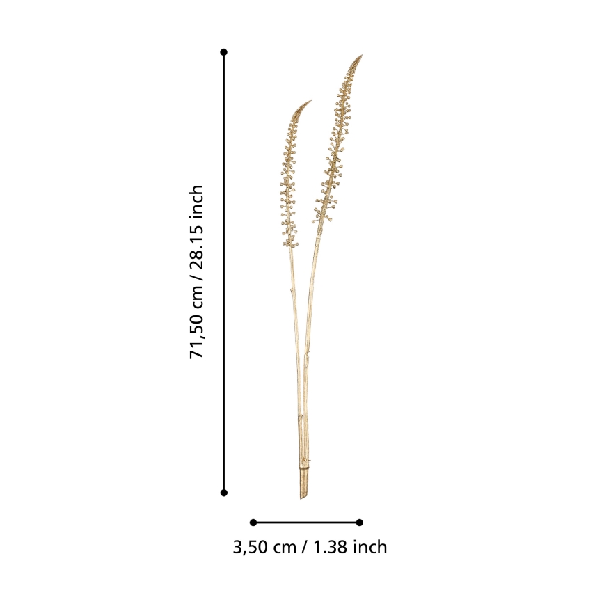 Eglo - Artificial flower 71,5 cm gold