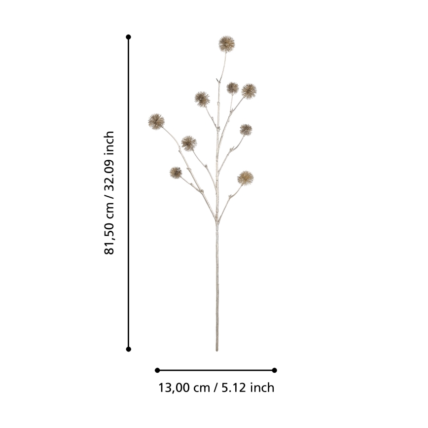 Eglo - Artificial flower 81,5 cm gold