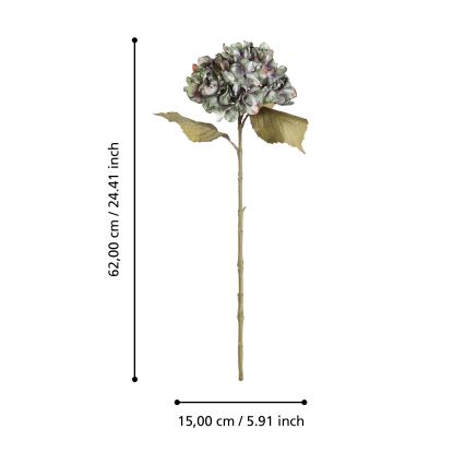Eglo - Artificial flower 62 cm green