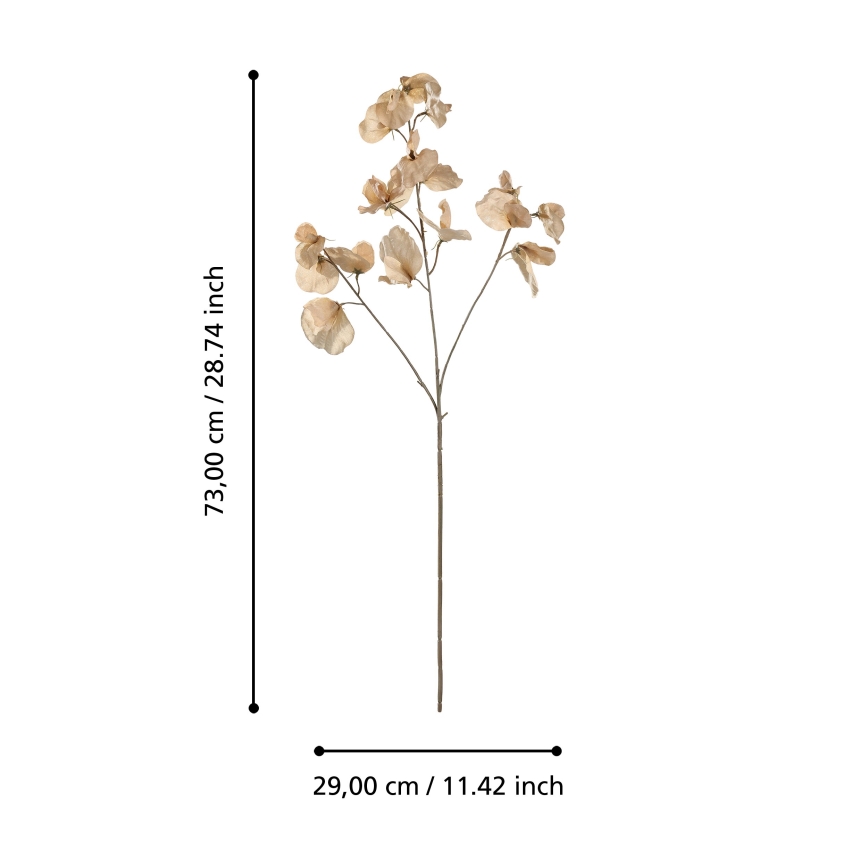 Eglo - Artificial flower 73 cm beige