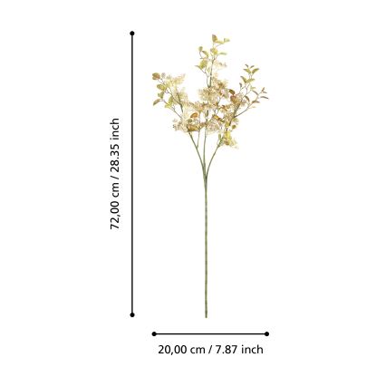 Eglo - Artificial flower 72 cm gold