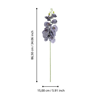 Eglo - Artificial flower 86,5 cm purple
