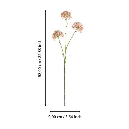 Eglo - Artificial flower 58 cm pink