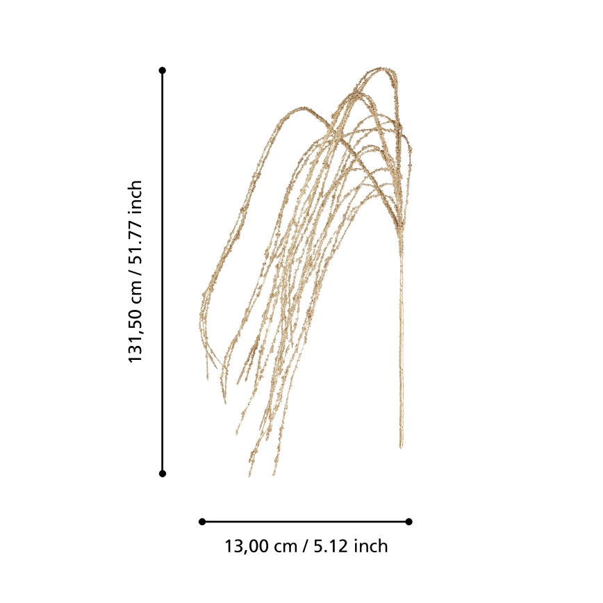 Eglo - Artificial flower 131,5 cm gold