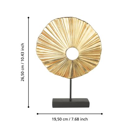 Eglo 429708 - URAKAWA Decoration, 26.5 x 19.5 cm, Gold/Black