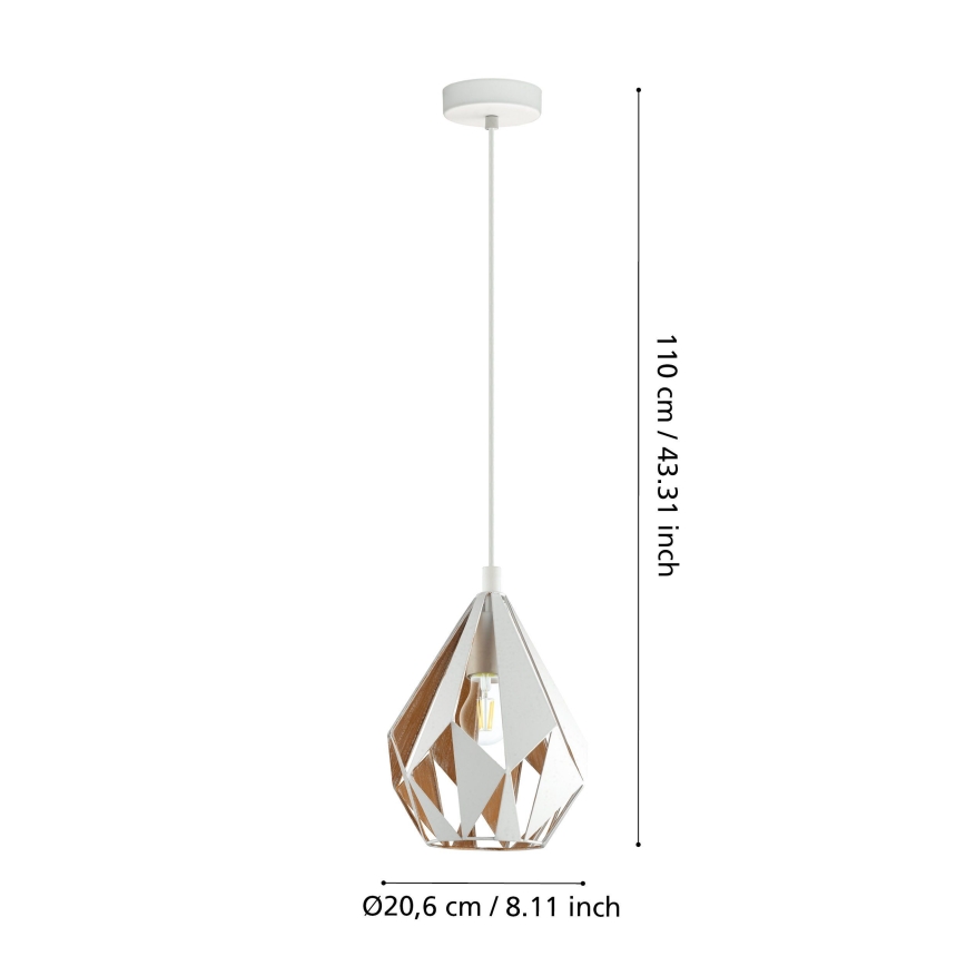 Eglo - Chandelier on a string 1xE27/60W/230V