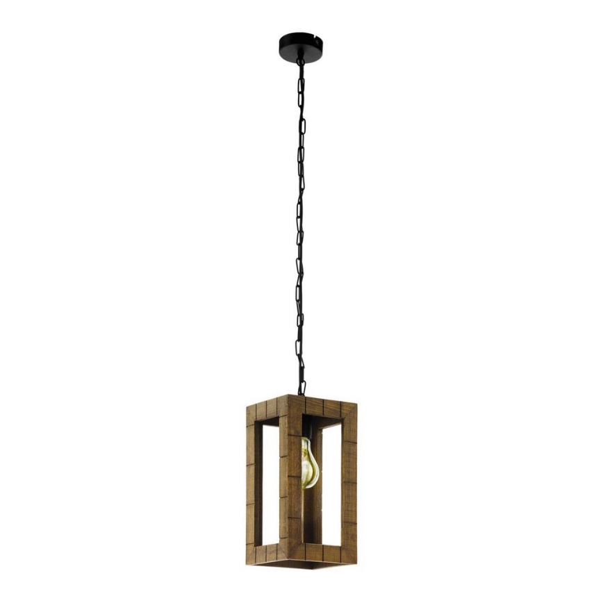 Eglo 43105 - TAKHIRA Chain Pendant Light 1x E27/60W/230V, Maple