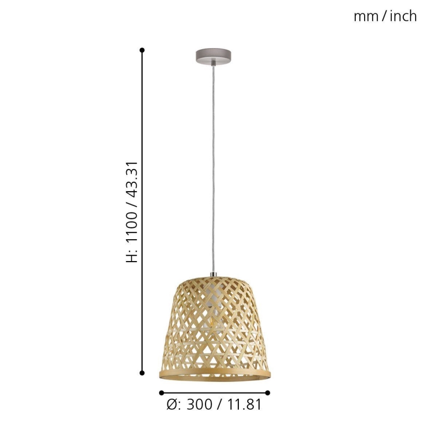 Eglo - Chandelier on a string 1xE27/60W/230V