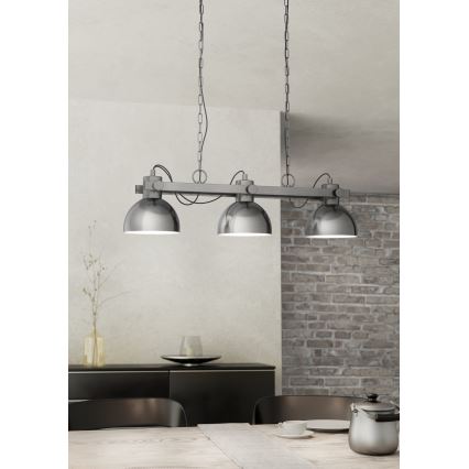 Eglo - Chandelier on a chain 3xE27/28W/230V