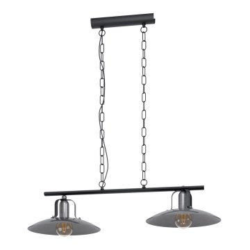 Eglo 43204 - Chandelier on a string KENILWORTH 2xE27/28W/230V