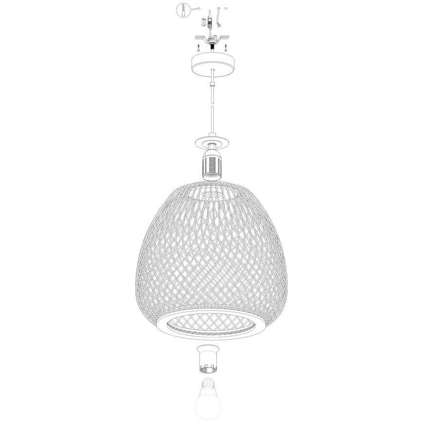 Eglo - Chandelier on a string 1xE27/40W/230V